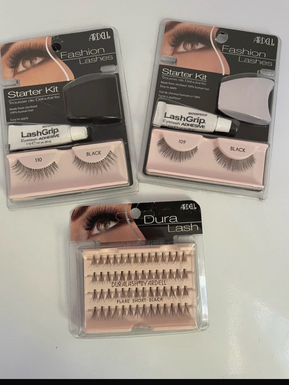New DuraLash Lashes 
1 Flare Short Black + 2 Starter Kits black 109 & 110
